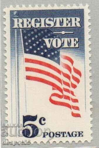 1964. SUA. Înregistrează-te și votează.