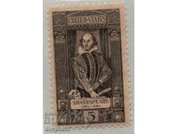 1964. САЩ. 400-годишнина на Уилям Шекспир, 1564-1616.