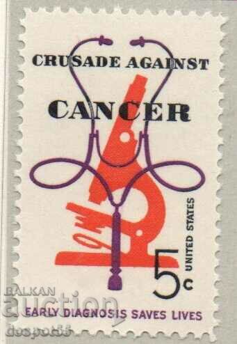 1965. USA. Crusade against cancer.