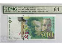 Γαλλία 500 Φράγκα 1994 Pick 160a UNC PMG