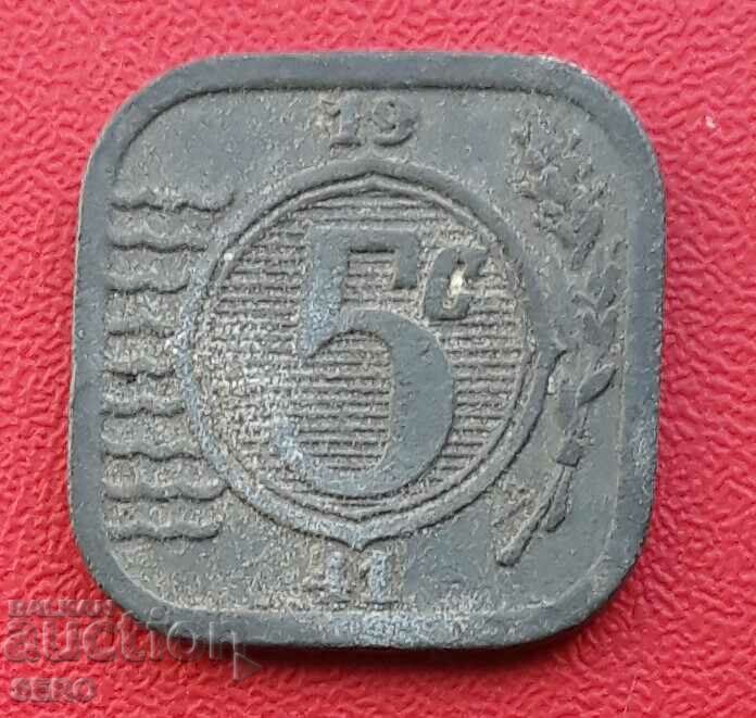 Netherlands/German occupation/-5 cent 1941