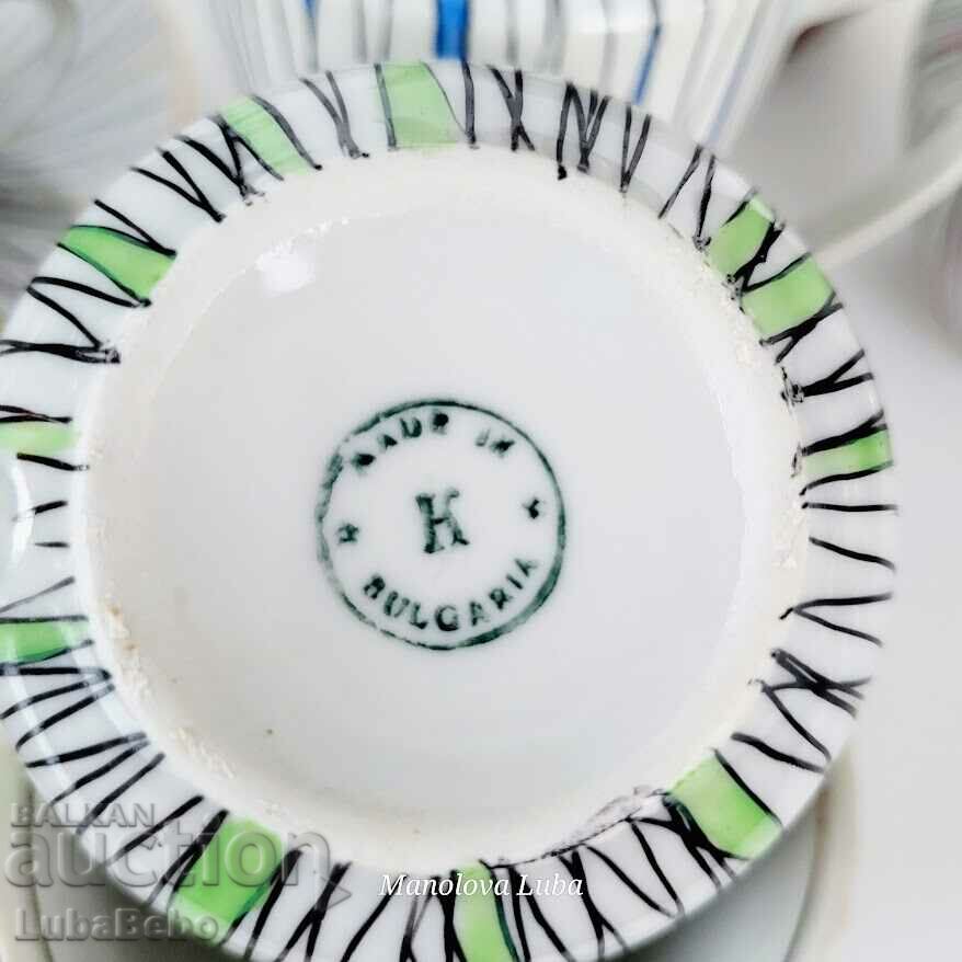 Set for tea or long coffee Kitka Novi Pazar. - 6 Set for tea or long coffee Kitka Novi Pazar. - 6