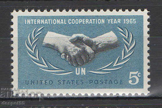 1965 USA. 20th anniversary of the United Nations