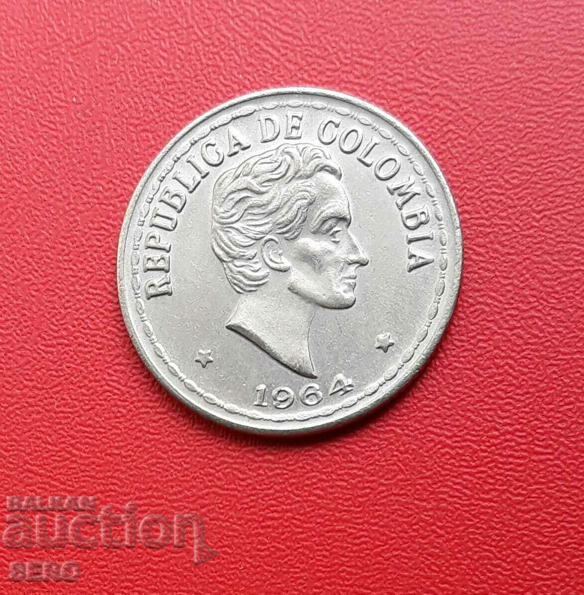 Колумбия-20 центавос 1964-отл.запазена