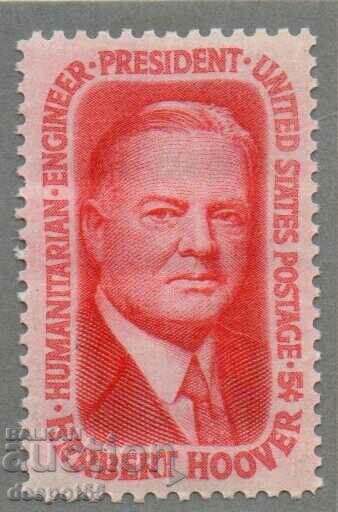1965. SUA. În memoria președintelui Herbert Hoover.