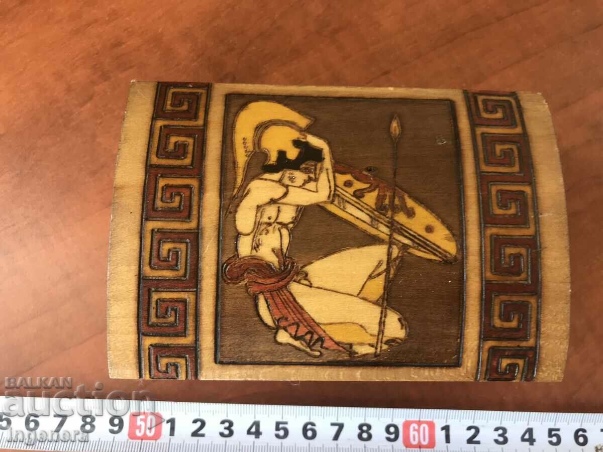 BOX WOOD PYROGRAPH DRAWING ANTIQUE FROM SOCA MOSTRA with price 36.00 BGN | € 18.41