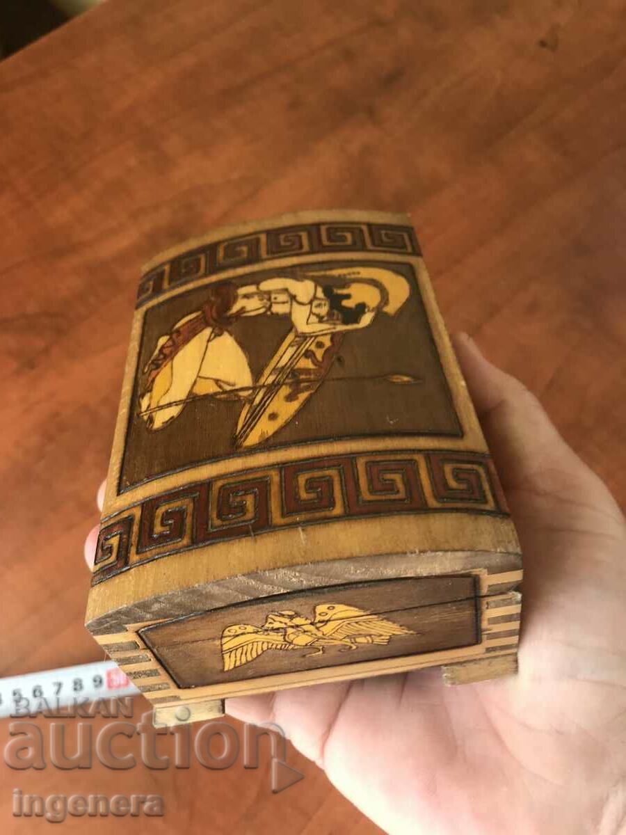 Delivery of BOX WOOD PYROGRAPH DRAWING ANTIQUE FROM SOCA MOSTRA