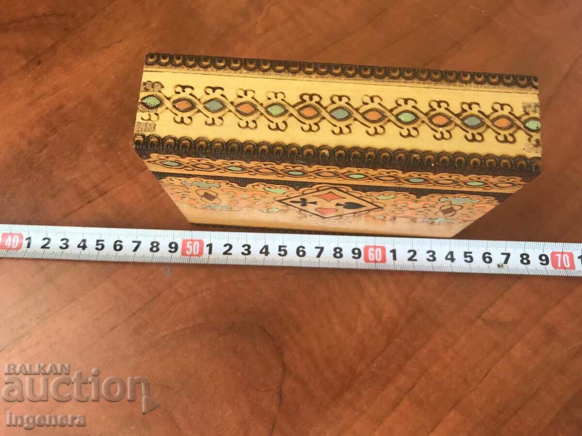 Auction BOX WOOD PYROGRAPH DRAWING ANTIQUE FROM SOCA MOSTRA Auction BOX WOOD PYROGRAPH DRAWING ANTIQUE FROM SOCA MOSTRA