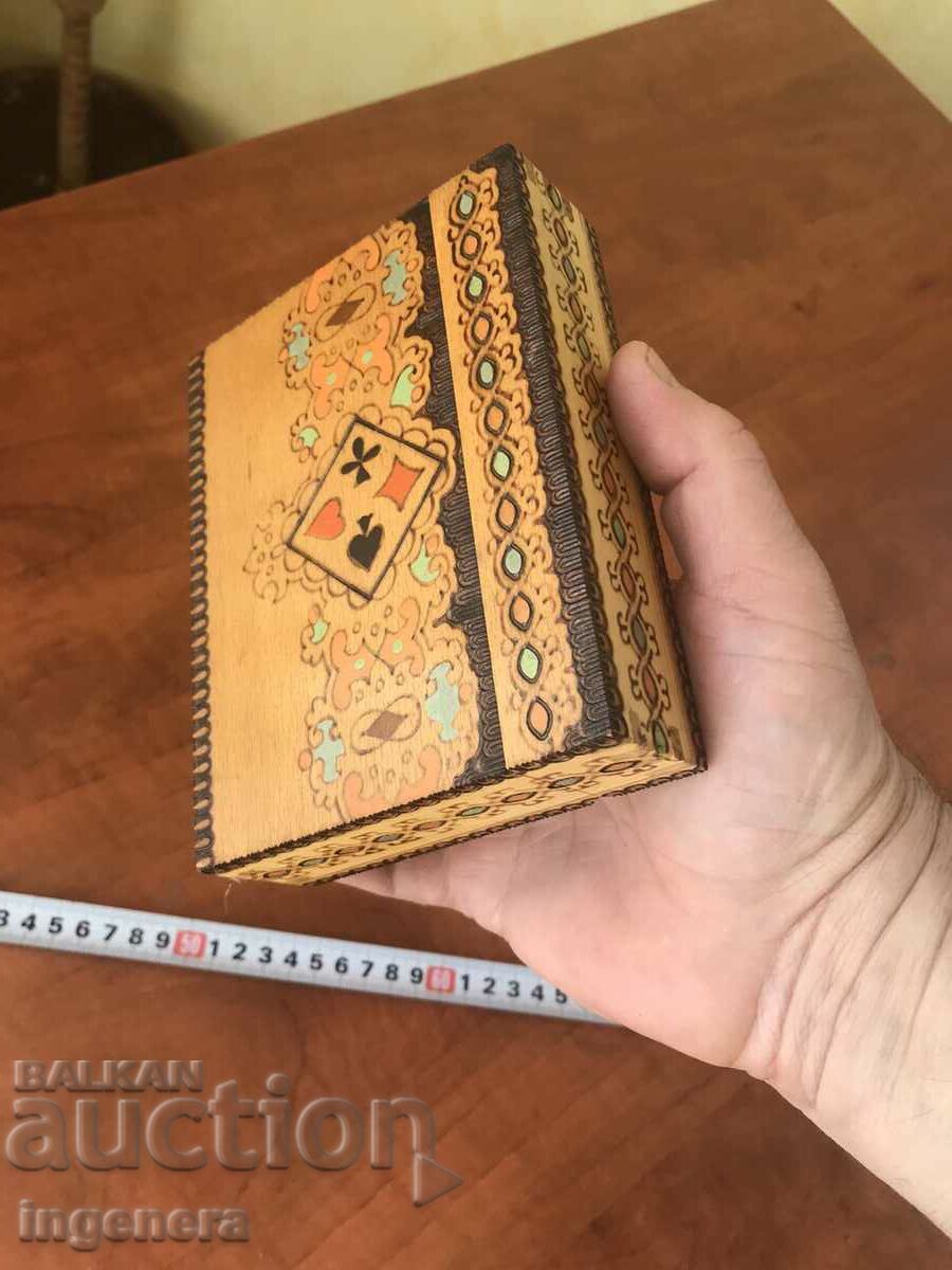 BOX WOOD PYROGRAPH DRAWING ANTIQUE FROM SOCA MOSTRA - 5 BOX WOOD PYROGRAPH DRAWING ANTIQUE FROM SOCA MOSTRA - 5