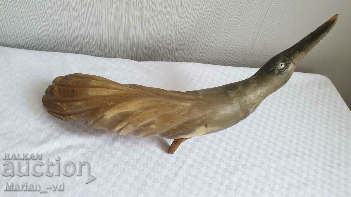 Old figure of a bird made of horn with price 40.00 BGN | € 20.45 Old figure of a bird made of horn with price 40.00 BGN | € 20.45