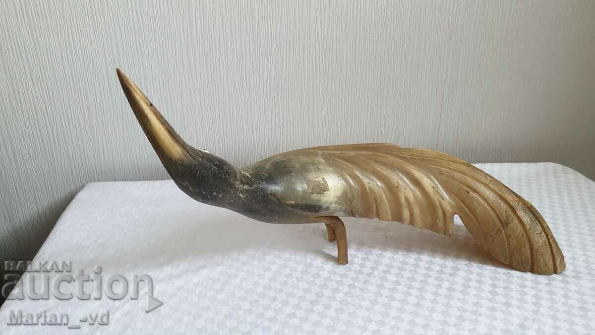 Old figure of a bird made of horn - 5 Old figure of a bird made of horn - 5