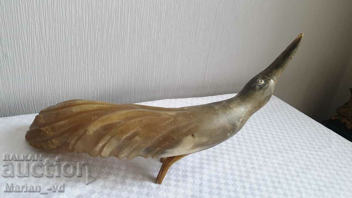 Old figure of a bird made of horn - 7 Old figure of a bird made of horn - 7