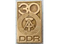 16118 Badge - 30 years DDR - East Germany - bronze