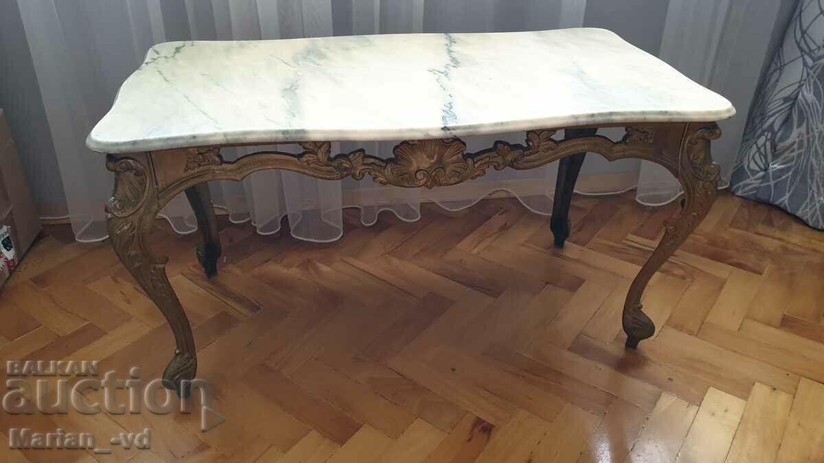 Μπρούτζινο τραπέζι μπαρόκ Μπρούτζινο τραπέζι μπαρόκ