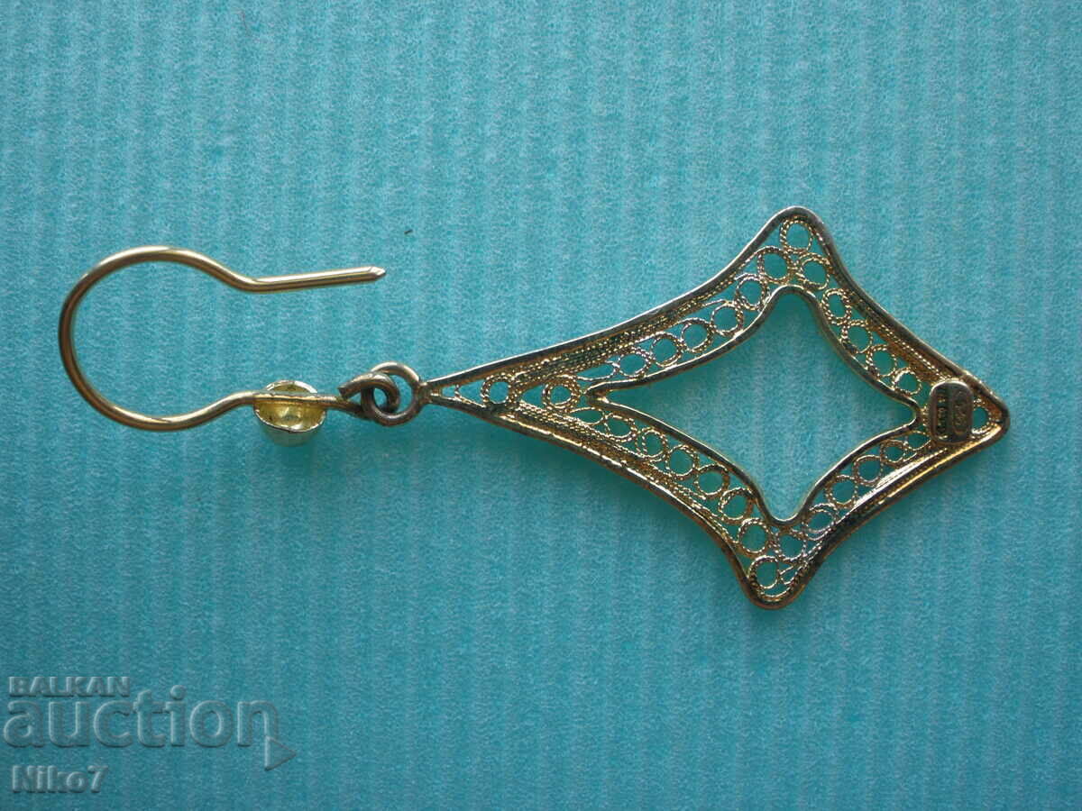 Delivery of Vintage, silver earrings-filigree.