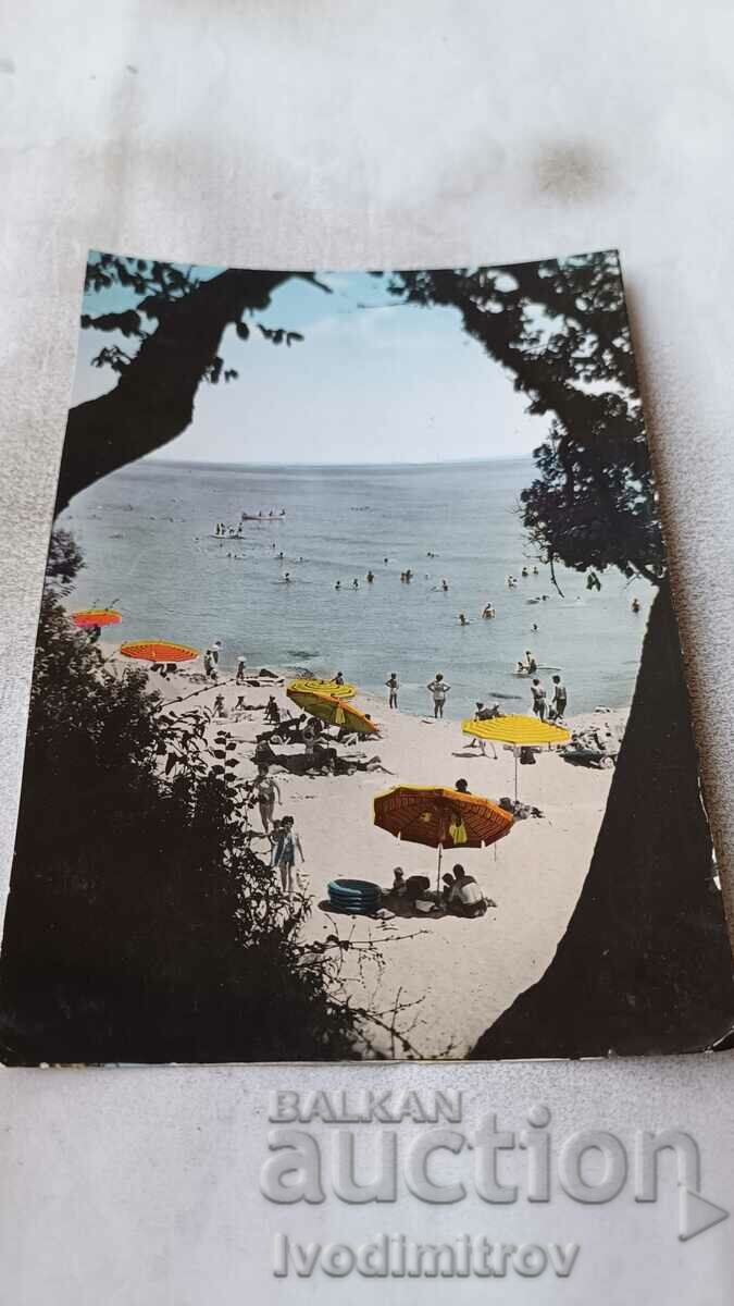 Пощенска картичка Дружба Плажът 1960