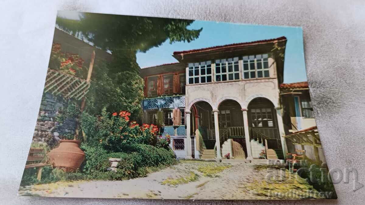 Postcard Koprivshtitsa Oslekova house 1856 1961