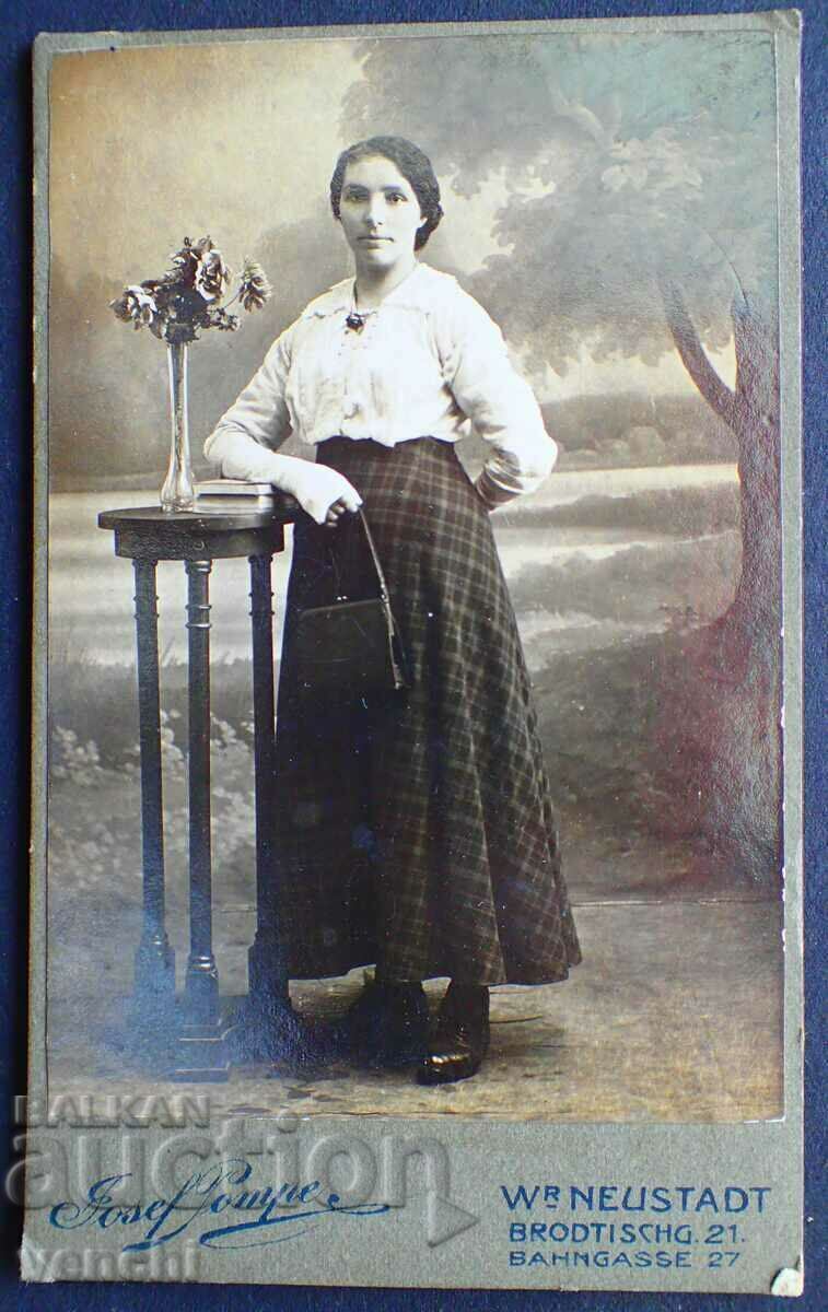 СТАРА ФОТОГРАФИЯ - КАРТОН - РЯДЪК ФОТОГРАФ - ж116