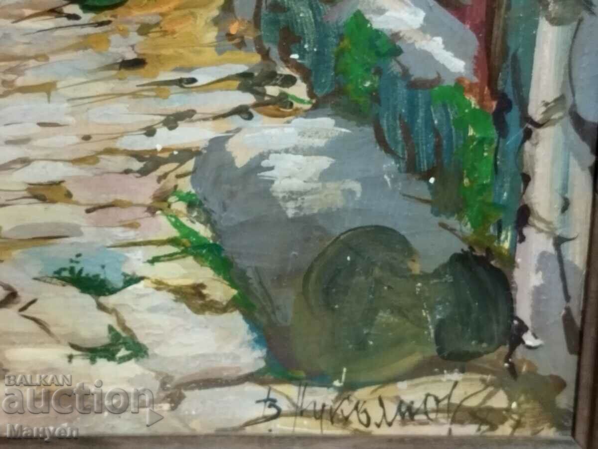 Delivery of Painting by Victor Lukyanov "Roses behind the fence" - Plovdiv.. Delivery of Painting by Victor Lukyanov "Roses behind the fence" - Plovdiv..