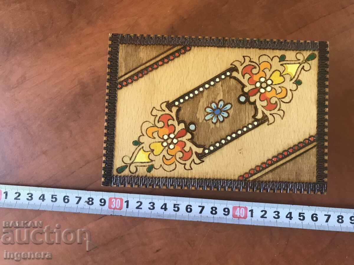 BOX WOOD PYROGRAPH DRAWING ANTIQUE FROM SOCA MOSTRA with price 45.00 BGN | € 23.01 BOX WOOD PYROGRAPH DRAWING ANTIQUE FROM SOCA MOSTRA with price 45.00 BGN | € 23.01