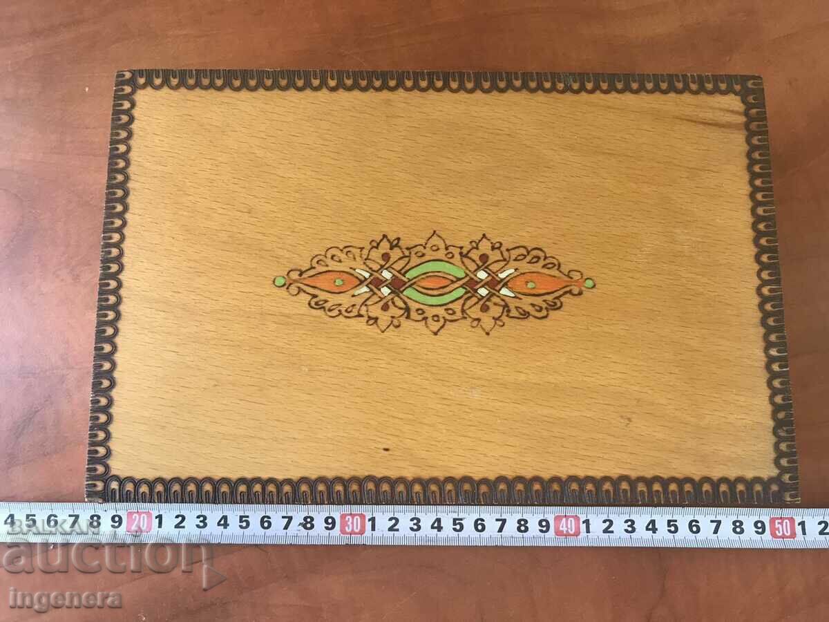 BOX WOOD PYROGRAPH DRAWING ANTIQUE FROM SOCA MOSTRA with price 37.00 BGN | € 18.92 BOX WOOD PYROGRAPH DRAWING ANTIQUE FROM SOCA MOSTRA with price 37.00 BGN | € 18.92