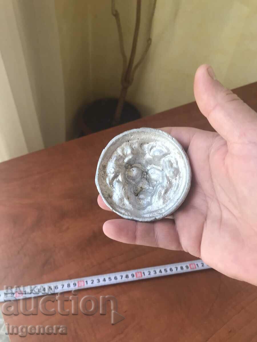 APPLIQUE LION LION CAST ALUMINUM FIGURE FROM SOCA - 5