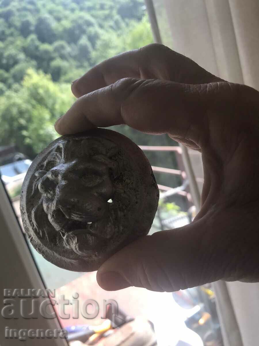 APPLIQUE LION LION CAST ALUMINUM FIGURE FROM SOCA - 6