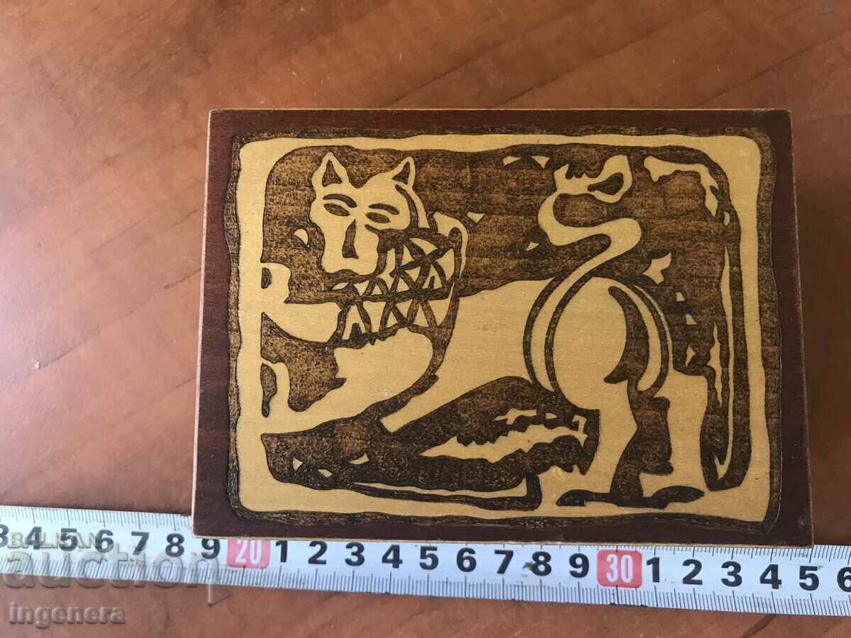 BOX WOOD PYROGRAPH DRAWING ANTIQUE FROM SOCA MOSTRA with price 32.00 BGN | € 16.36 BOX WOOD PYROGRAPH DRAWING ANTIQUE FROM SOCA MOSTRA with price 32.00 BGN | € 16.36