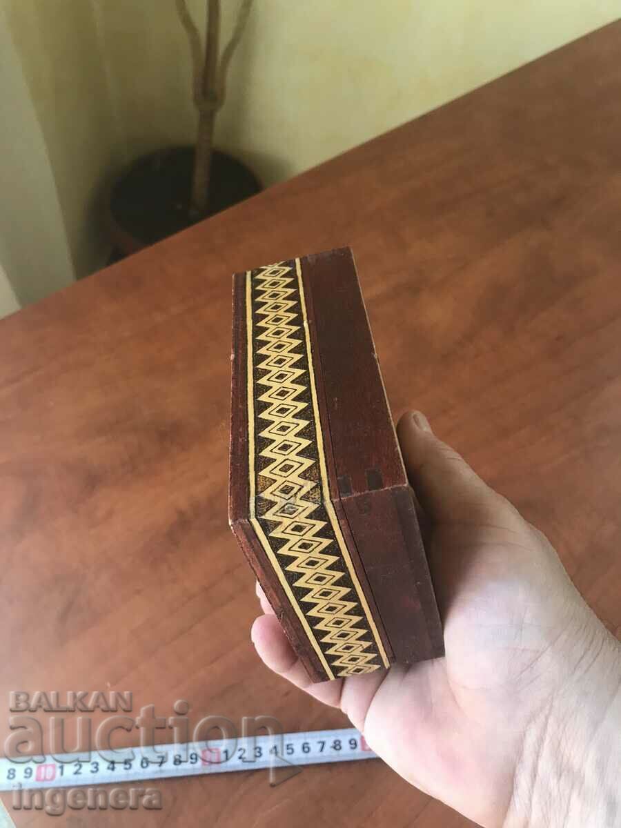 BOX WOOD PYROGRAPH DRAWING ANTIQUE FROM SOCA MOSTRA - 5 BOX WOOD PYROGRAPH DRAWING ANTIQUE FROM SOCA MOSTRA - 5