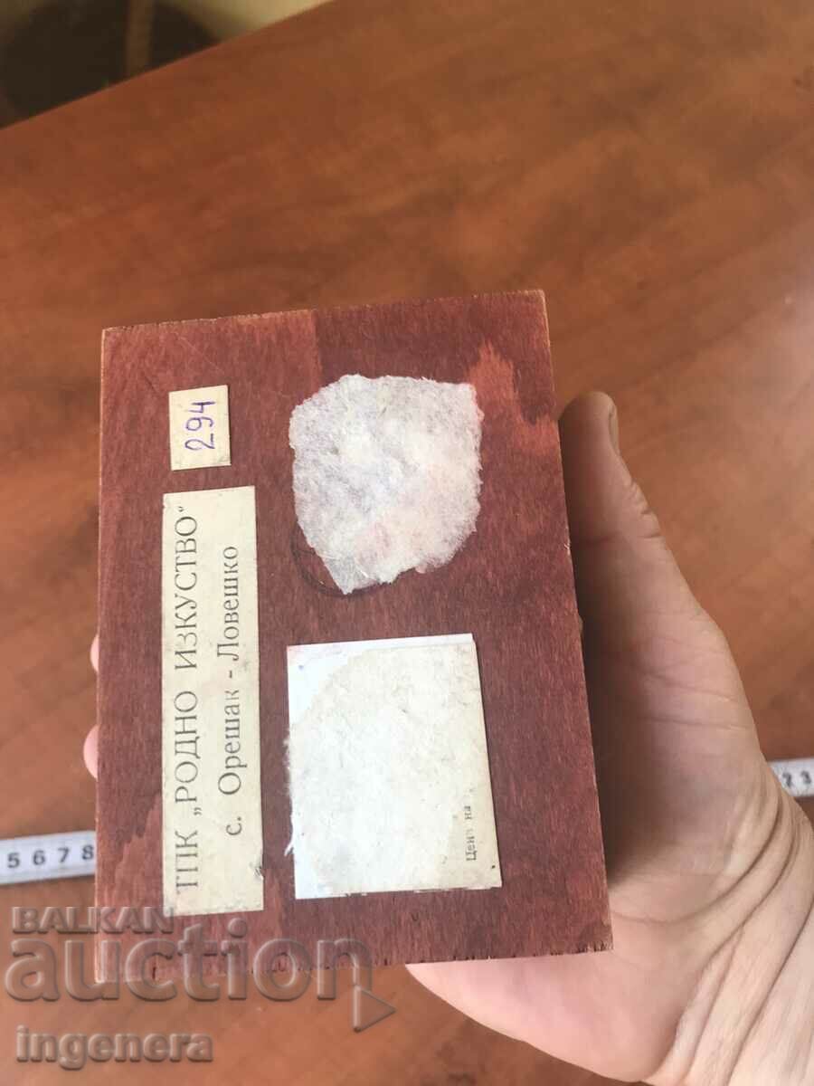 BOX WOOD PYROGRAPH DRAWING ANTIQUE FROM SOCA MOSTRA - 6 BOX WOOD PYROGRAPH DRAWING ANTIQUE FROM SOCA MOSTRA - 6