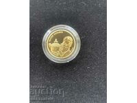 Four Gold Swiss 50 Franc Roger Federer Coins.