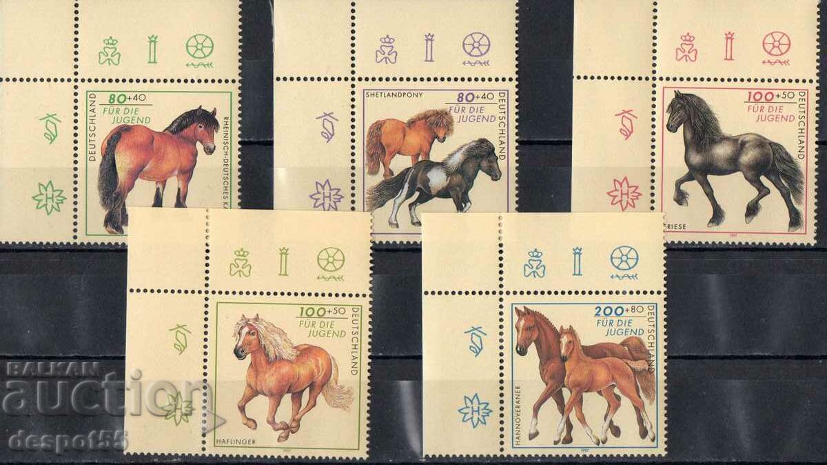 1997. Γερμανία. Φιλανθρωπική Σειρά - Άλογα.