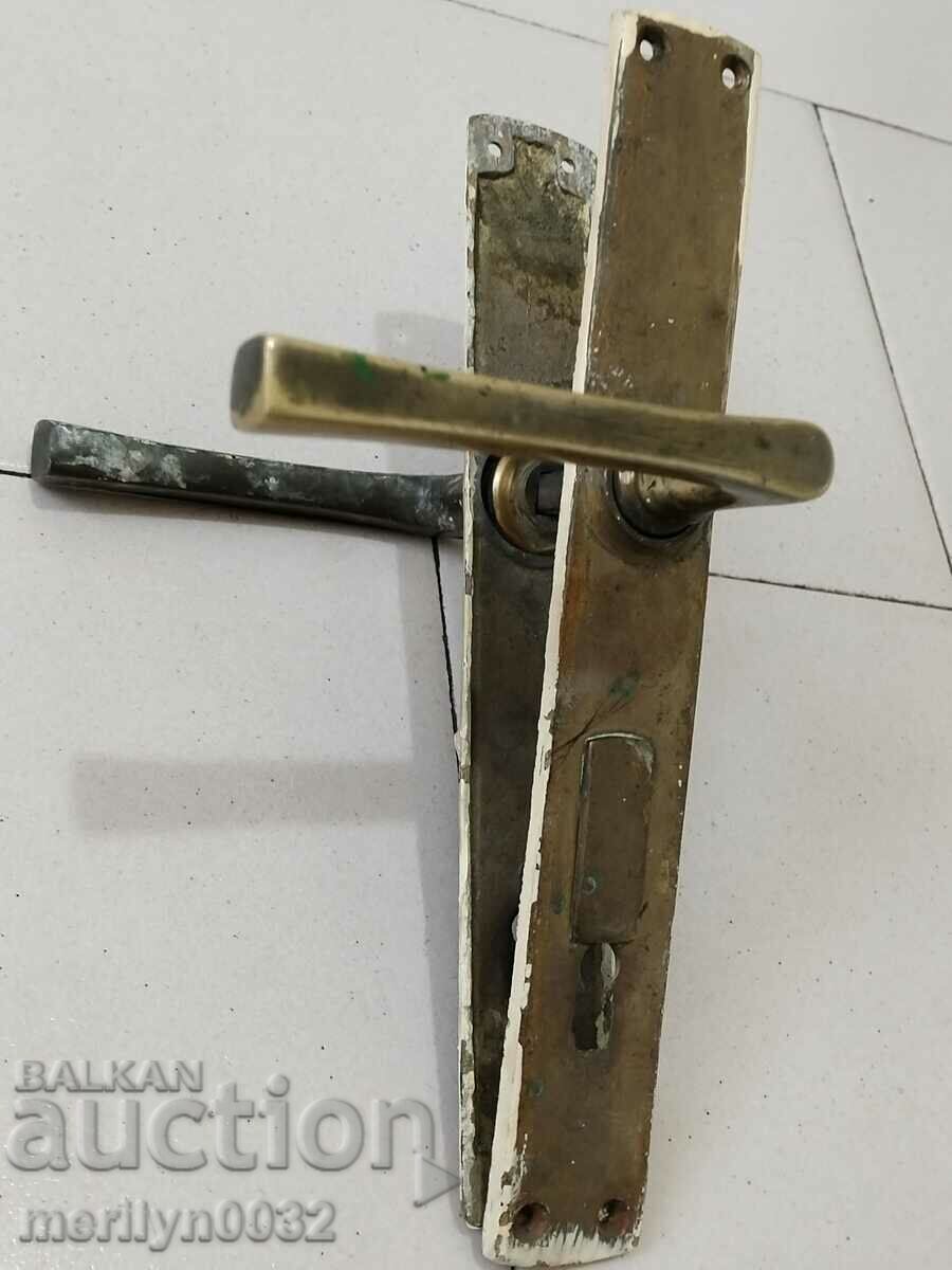 Old lock bronze fittings Kingdom of Bulgaria - 7 Old lock bronze fittings Kingdom of Bulgaria - 7