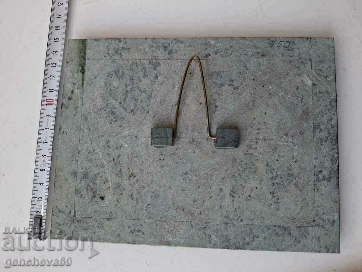 Auction Rarity!!! Painting made of semi-precious stone agate 590g Auction Rarity!!! Painting made of semi-precious stone agate 590g