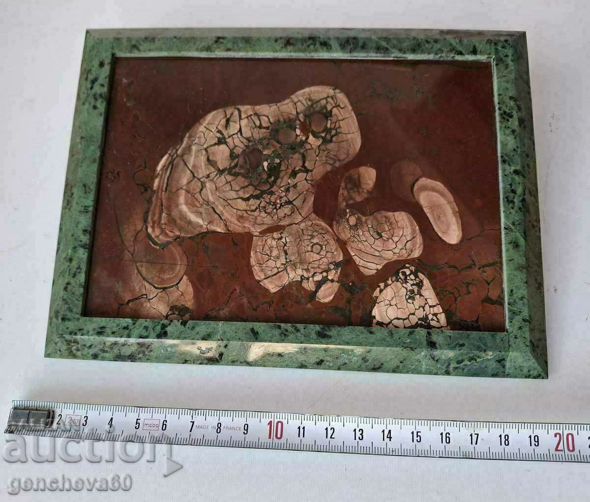 Rarity!!! Painting made of semi-precious stone agate 590g - 5 Rarity!!! Painting made of semi-precious stone agate 590g - 5