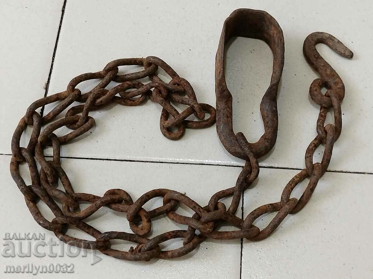Auction Old chain with hook and loop Auction Old chain with hook and loop