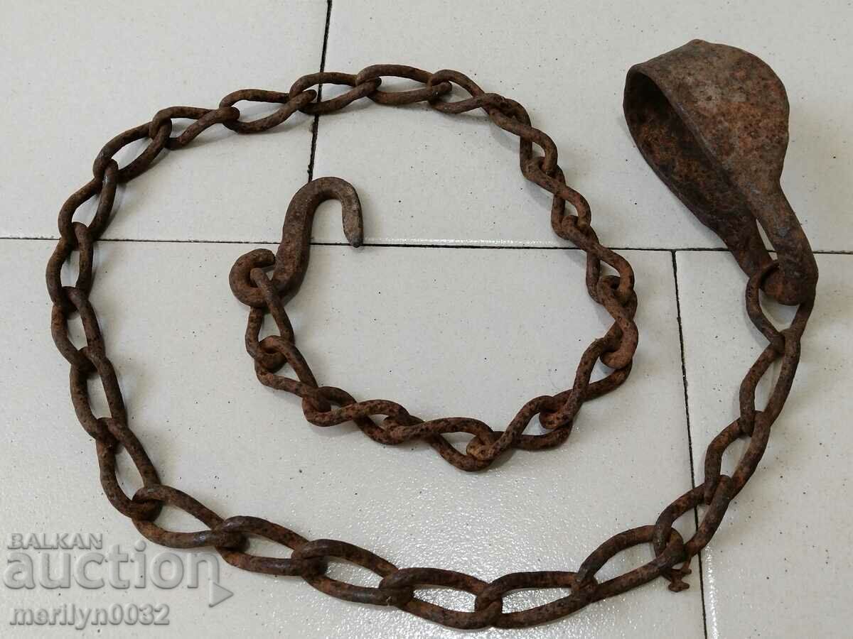 Old chain with hook and loop - 5 Old chain with hook and loop - 5