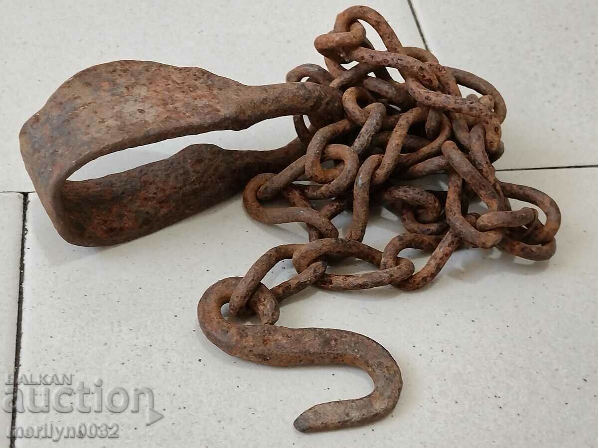 Old chain with hook and loop - 6 Old chain with hook and loop - 6