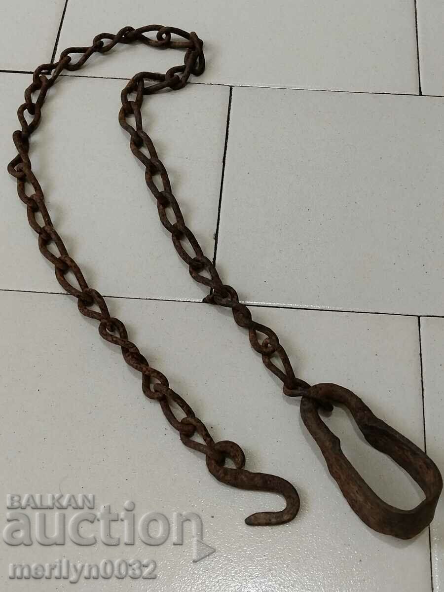 Old chain with hook and loop - 7 Old chain with hook and loop - 7