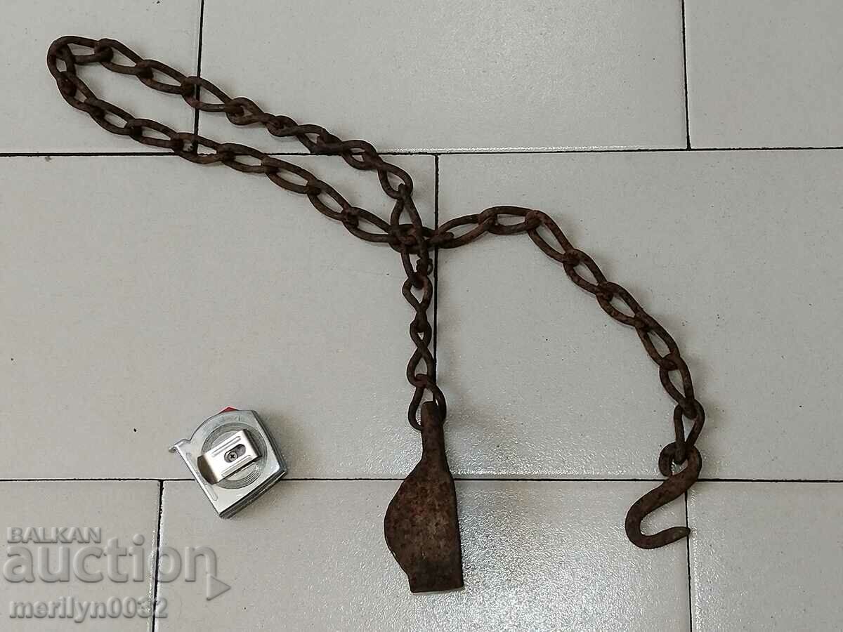 Old chain with hook and loop