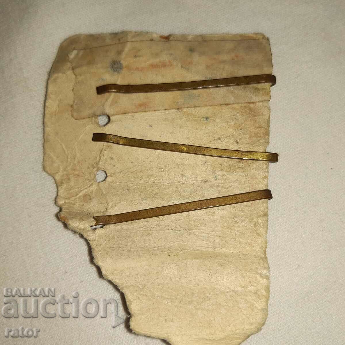 Very old tie clips - mother of pearl, sports motifs - 6 Very old tie clips - mother of pearl, sports motifs - 6