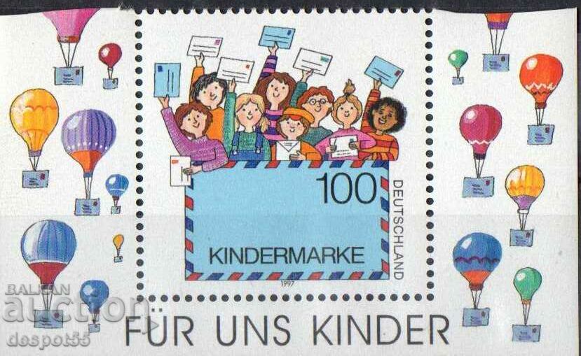 1997. Germany. Children's brand + Block. with price 2.70 BGN | € 1.38 1997. Germany. Children's brand + Block. with price 2.70 BGN | € 1.38