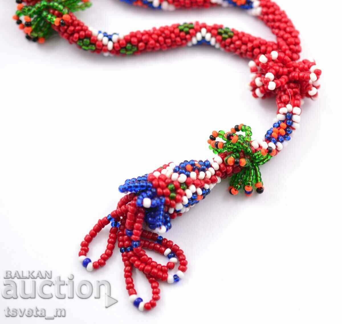 Auction Antique jewelry made of glass beads Auction Antique jewelry made of glass beads