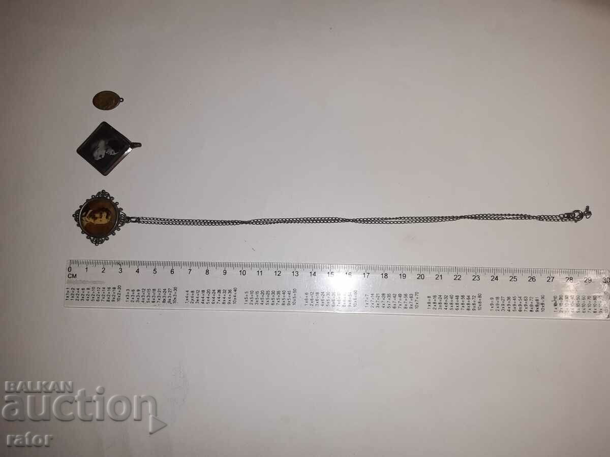 Very old medallions - 3 pieces, a medallion with a photo with price 15.00 BGN | € 7.67 Very old medallions - 3 pieces, a medallion with a photo with price 15.00 BGN | € 7.67