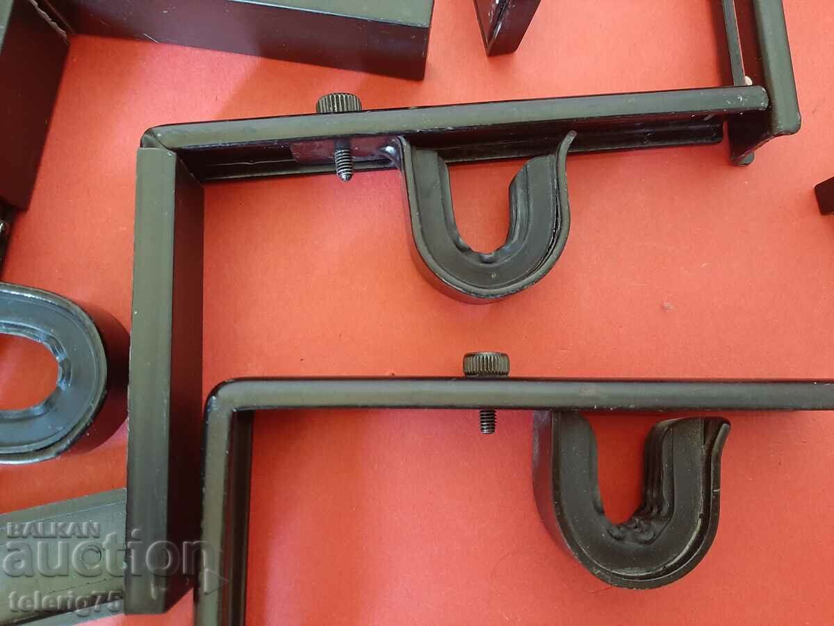Auction Brackets for Wall/Ceiling for Curtains-Black-IKEA-11 pieces Auction Brackets for Wall/Ceiling for Curtains-Black-IKEA-11 pieces