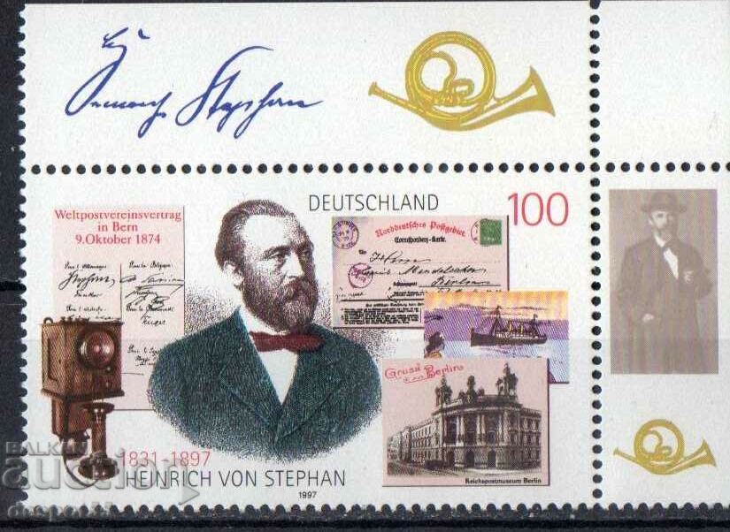1997. Germany. Heinrich von Stephan, Postmaster.