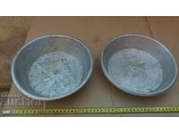 LOT OF TWO ALUMINUM BOWL, SCALE PAD, SCALE