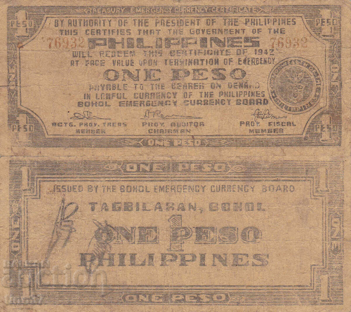 tino37- PHILIPPINES - 1 PESO - 1942