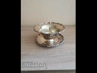 NS silver plated metal bowl
