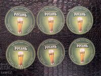 №1 COATS FOR BEER CARDBOARD COLLECTION 6 pcs